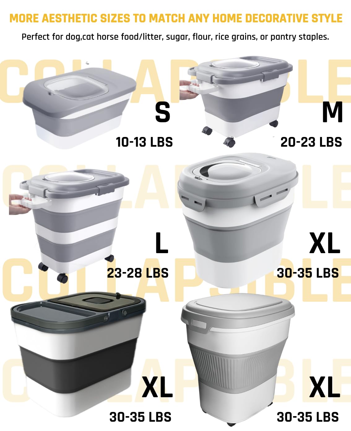 HOYTAMDAR transparent lid allows quick food level checks