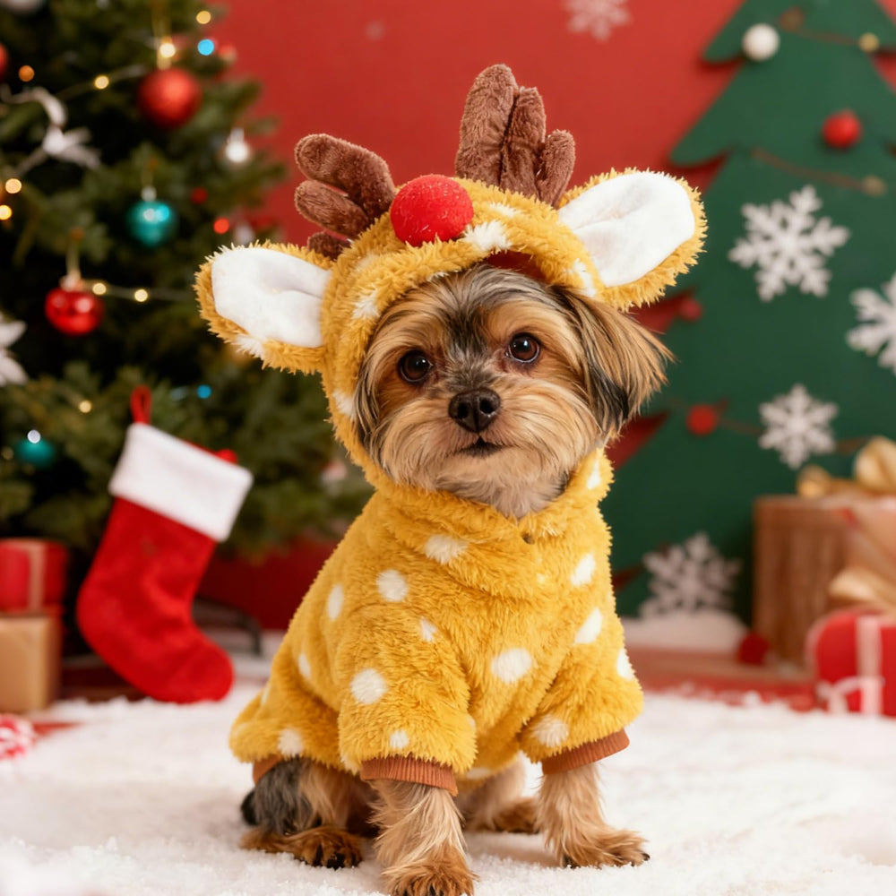 Hoyuwak Reindeer Dog Costume chest detail 35cm sizing