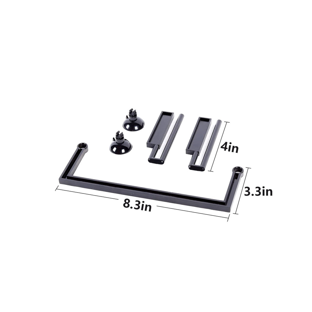 HOZOE Aquarium Floating Plant Corral adjustable-height view demonstrates a 4-inch water-level range.