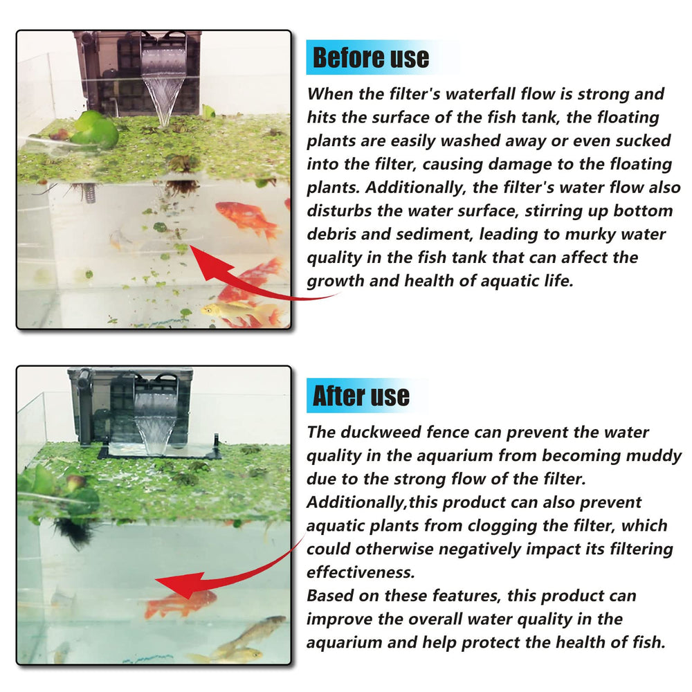 HOZOE Aquarium Floating Plant Corral decorative-design enhances tank aesthetics.