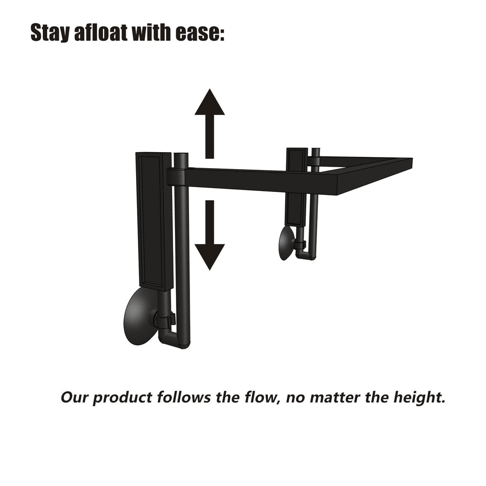HOZOE Aquarium Floating Plant Corral hose-attachment offers flexible setup options.
