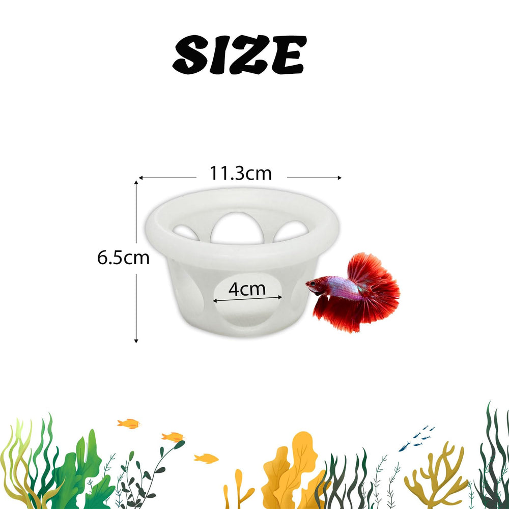 HOZOe floating betta hideaway openings enable betta exploration