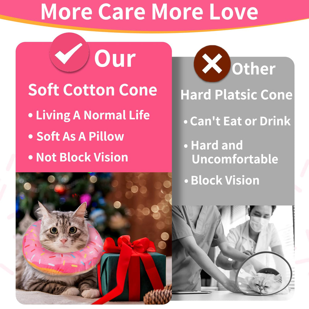 Hpetppy cat cone collar lightweight design for kittens and small cats