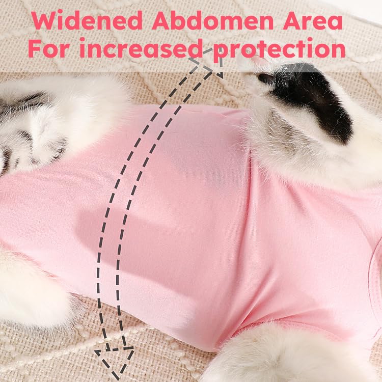 Hpetppy Cat Recovery Shirt offers multiple sizes for different body shapes.