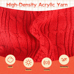Hpetppy dog sweater dress leash-hole design—side view for easy outdoor walks.