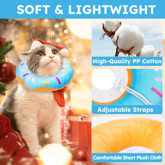 Hpetppy donut collar close-up shows plush padding and gentle support