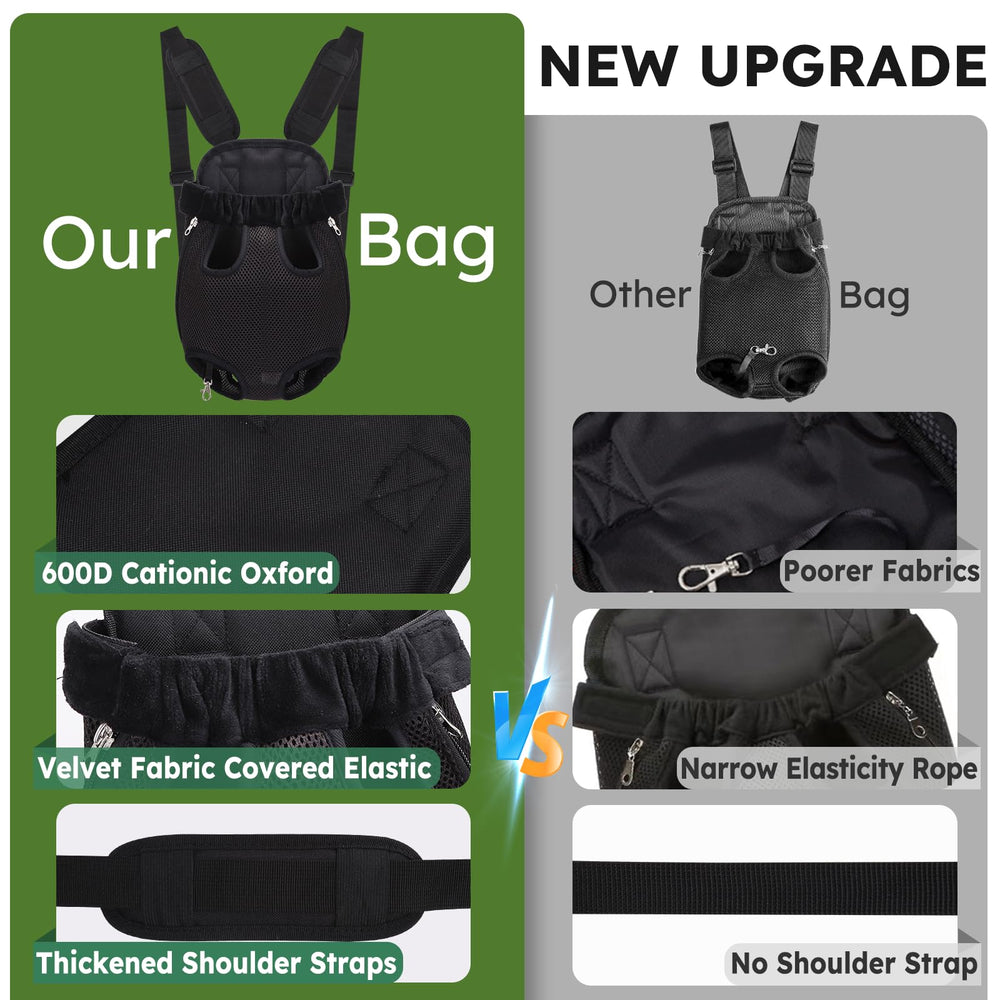 Hpetppy pet carrier backpack hands-free mode lets you gently interact with your pet.