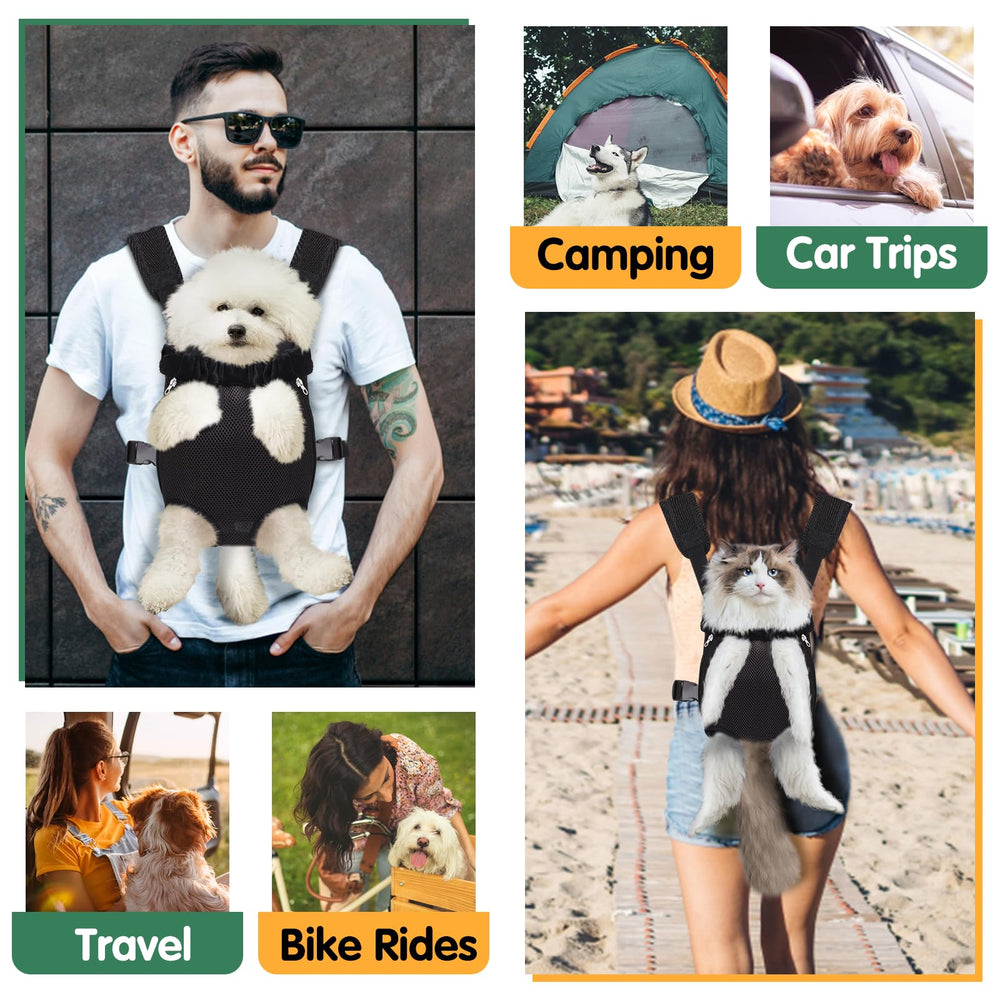 Hpetppy pet carrier backpack size M ideal for small dogs like Chihuahuas.