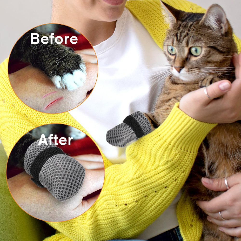 Hpmjz cat mittens during-bath-time keep paws clean and calm.