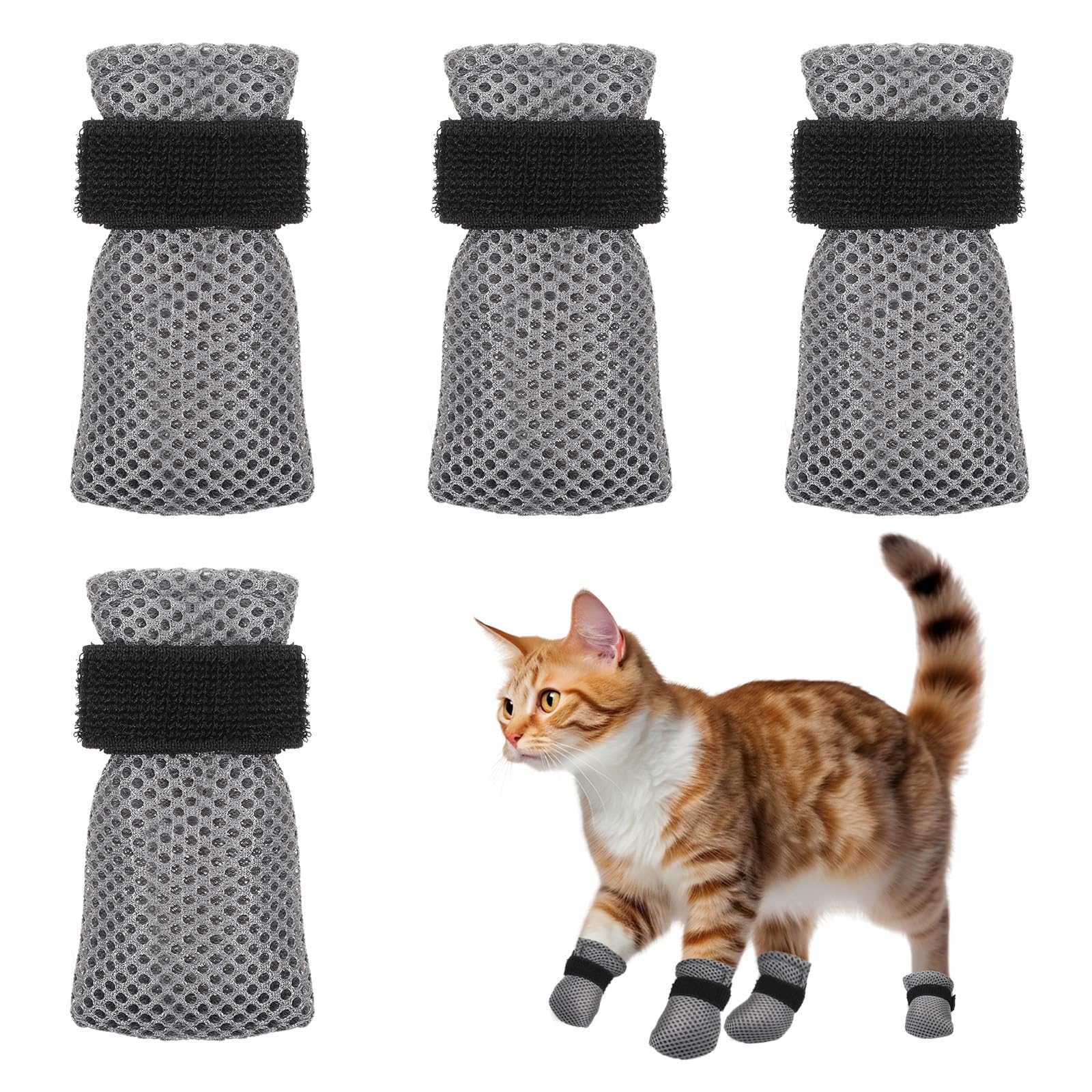 Hpmjz cat mittens pack 4pcs keeps paws protected during play and care routines.