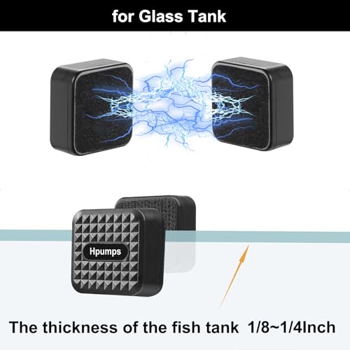 Hpumps AquariumMini algae-scraper magnet enables convenient exterior cleaning from outside the tank