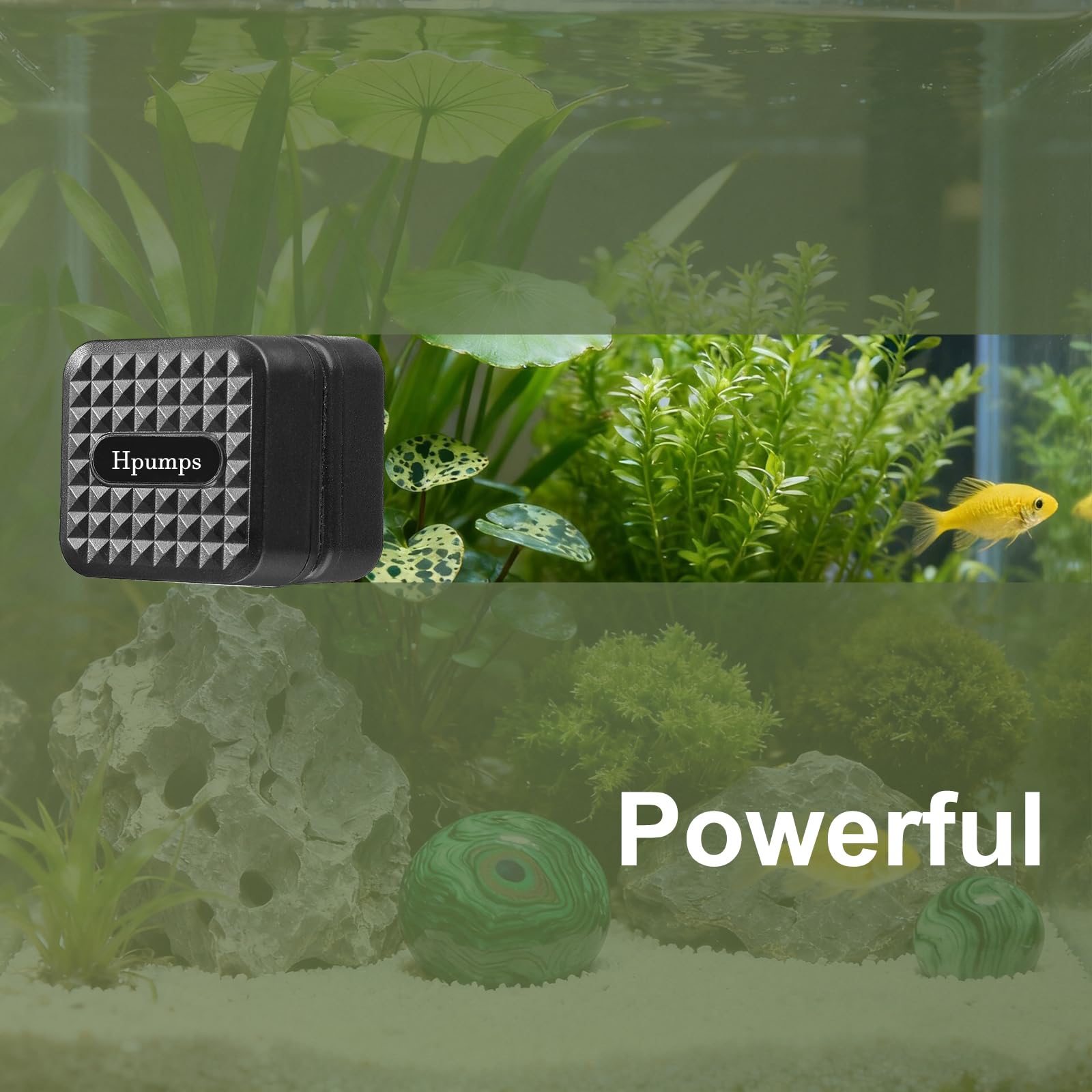 Hpumps AquariumMini outside cleaning method shows effortless scrubbing from external access