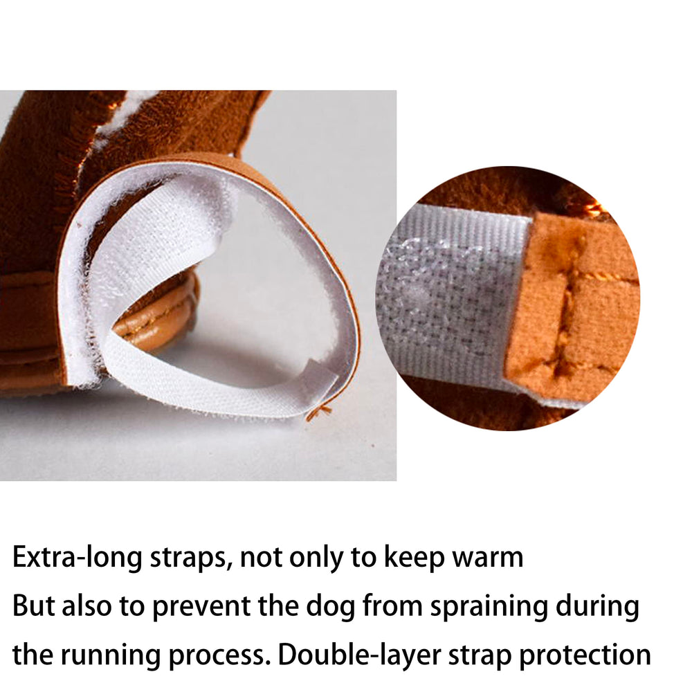 HPWFHPLF dog boots adjustable extra-long straps for secure fit