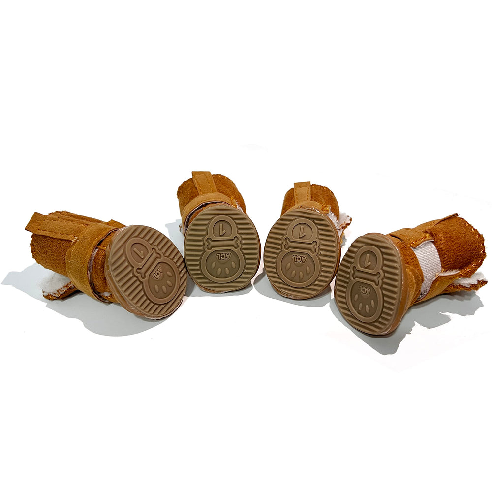 HPWFHPLF dog boots outside brushed cotton for soft exterior