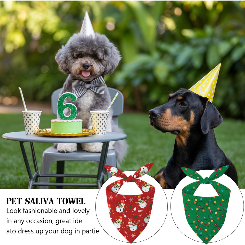 HPXKSHA adjustable triangle dog scarf fits small to medium dogs comfortably.