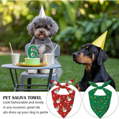 HPXKSHA adjustable triangle dog scarf fits small to medium dogs comfortably.