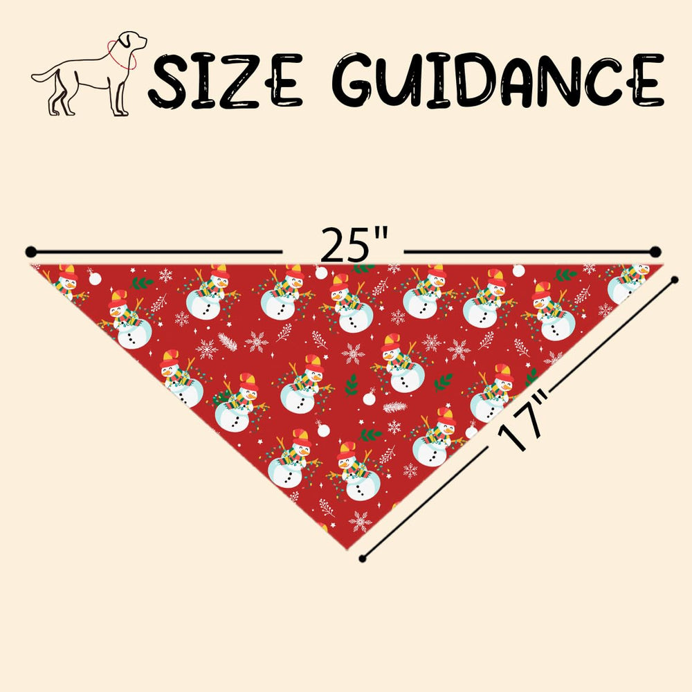 HPXKSHA snowman-lamp-string design bandana adds cheerful holiday charm to dogs.