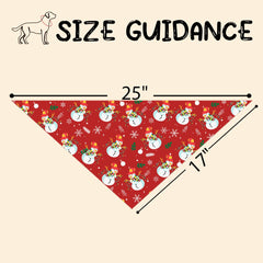 HPXKSHA snowman-lamp-string design bandana adds cheerful holiday charm to dogs.