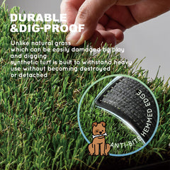 HQ4US 4LEGS two grass mats for quick replacement and odor control