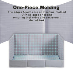HQ4US 4LEGS seamless waterproof tray for quick cleanup