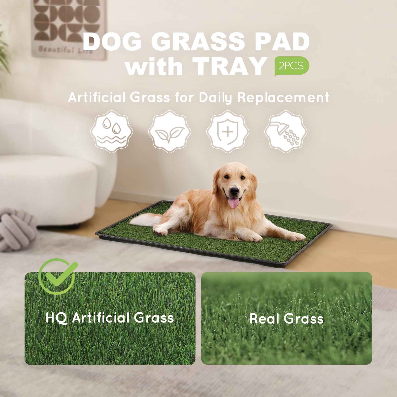 HQ4US 4LEGS tray assembly shows sturdy base for reliable potty setup.