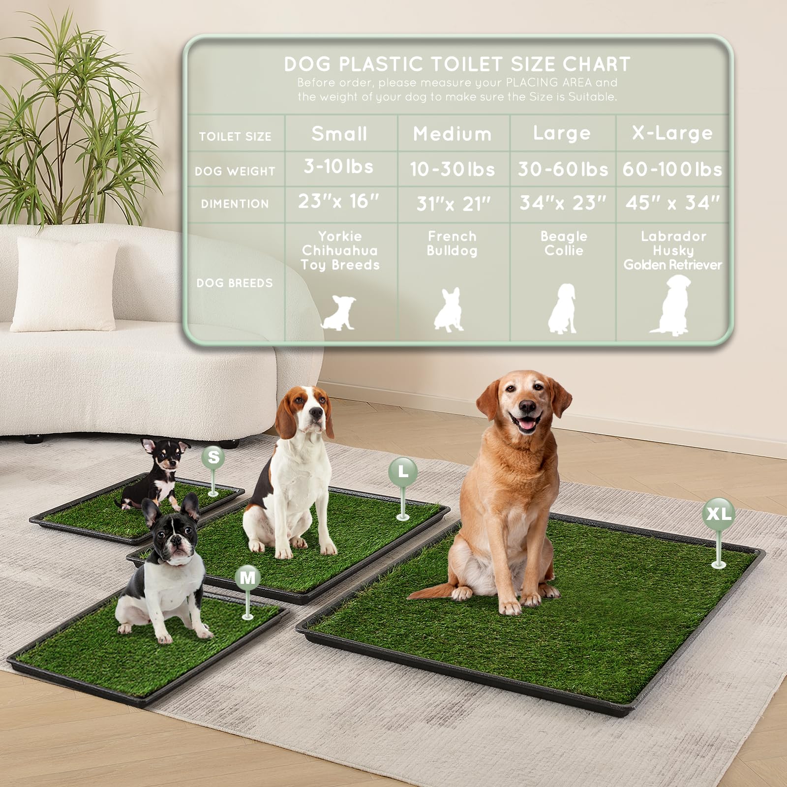 HQ4US 4LEGS machine-washable turf for quick cleanup