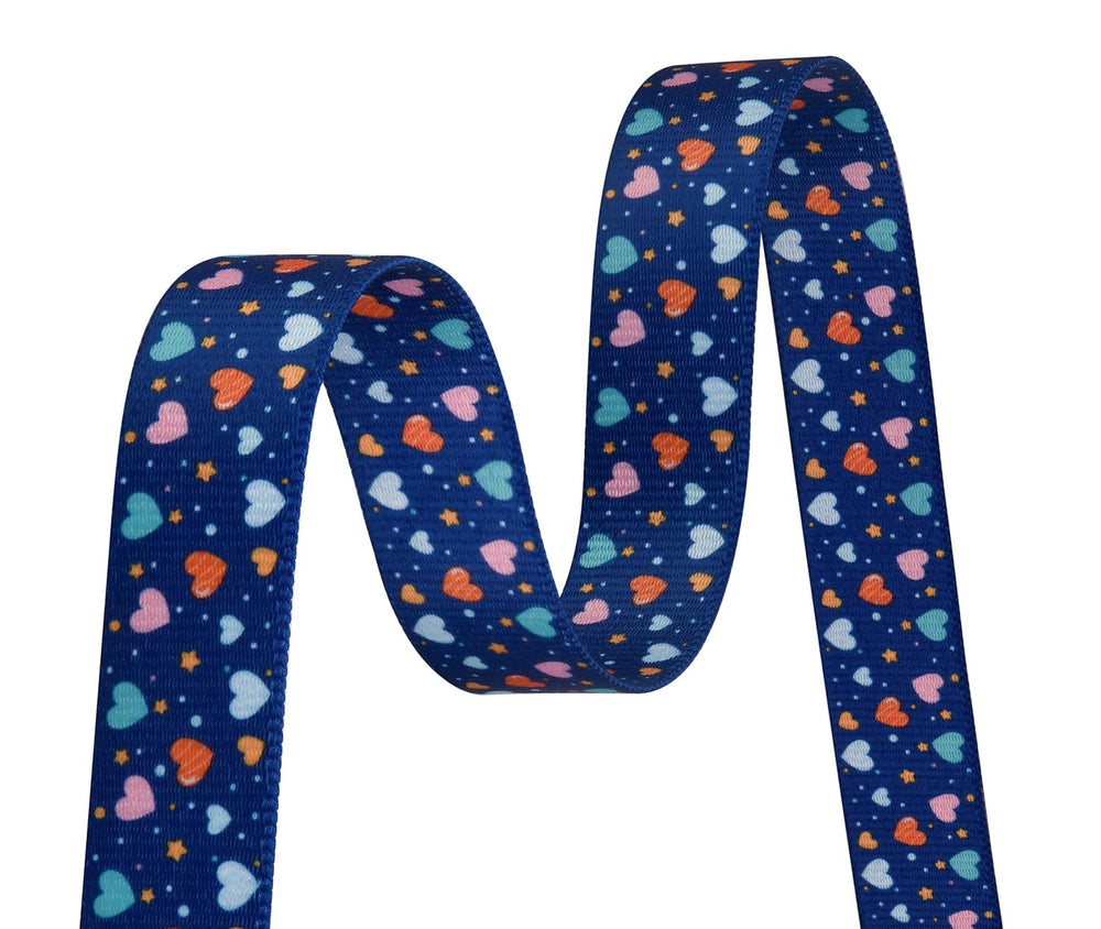 HQYDDMI dog collar Love Blue XS worn by small dog for fashion and safety
