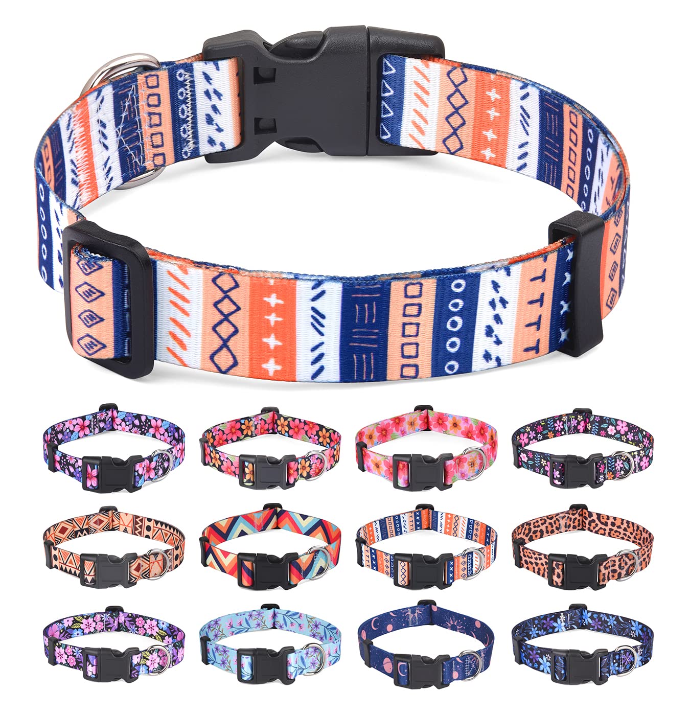 HQYDDMI dog collar geometry-pattern on a small dog for stylish comfort