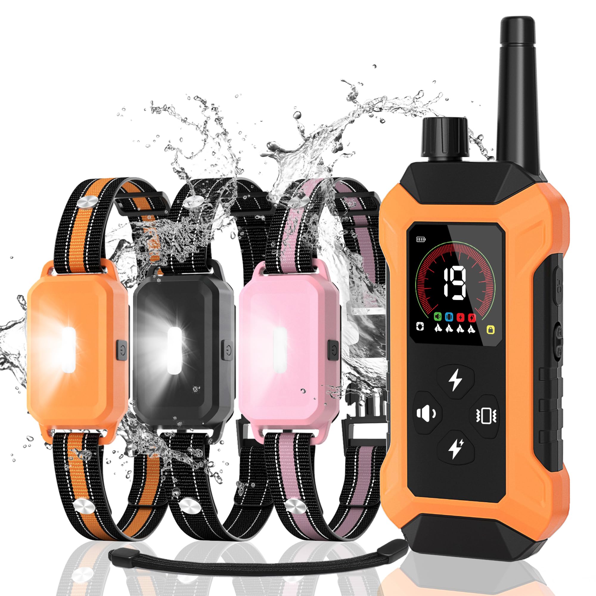 HRRVEE shock collar 3-pack range feature outdoor training