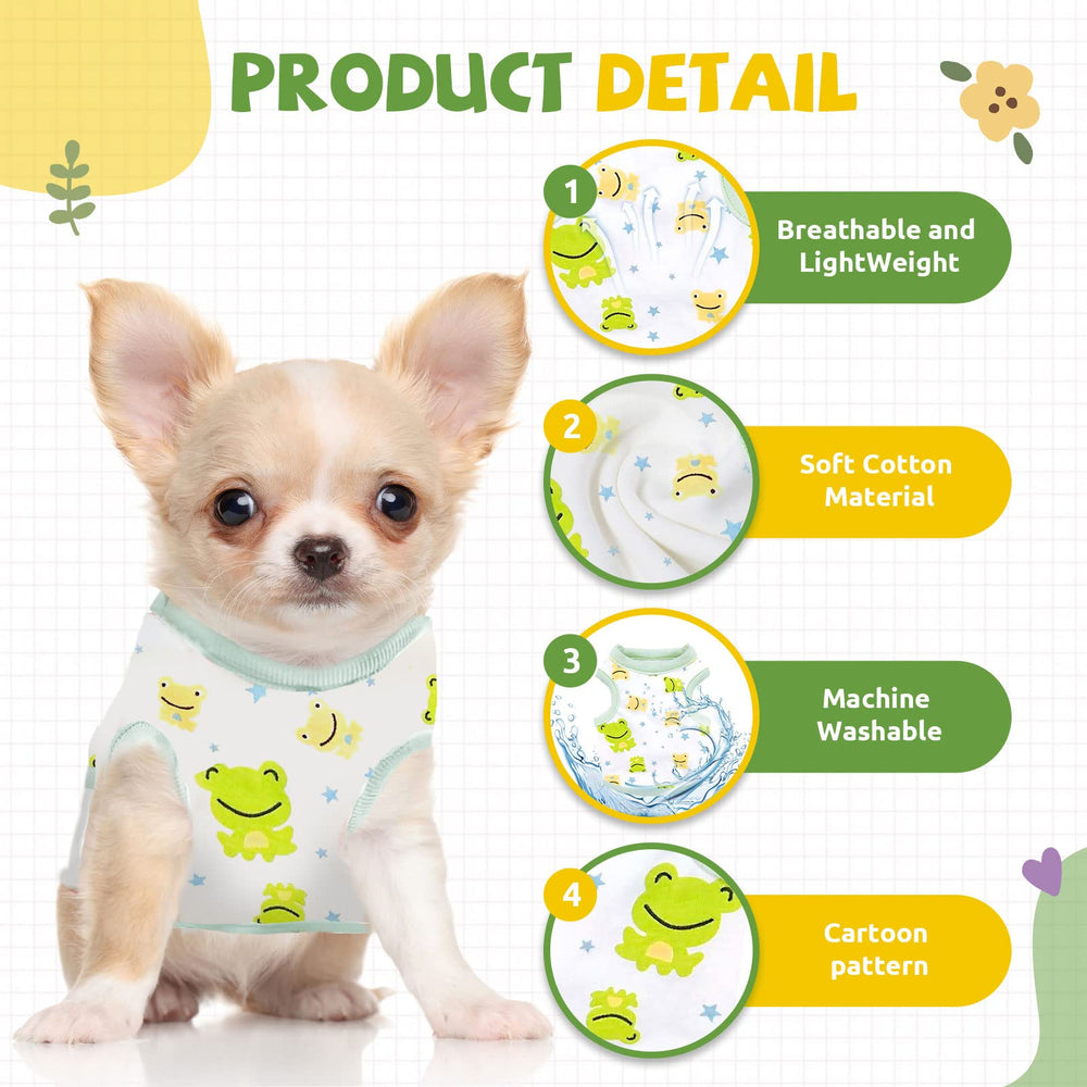 HRTTSY small dog shirt model puppy wearing for real-life appeal.