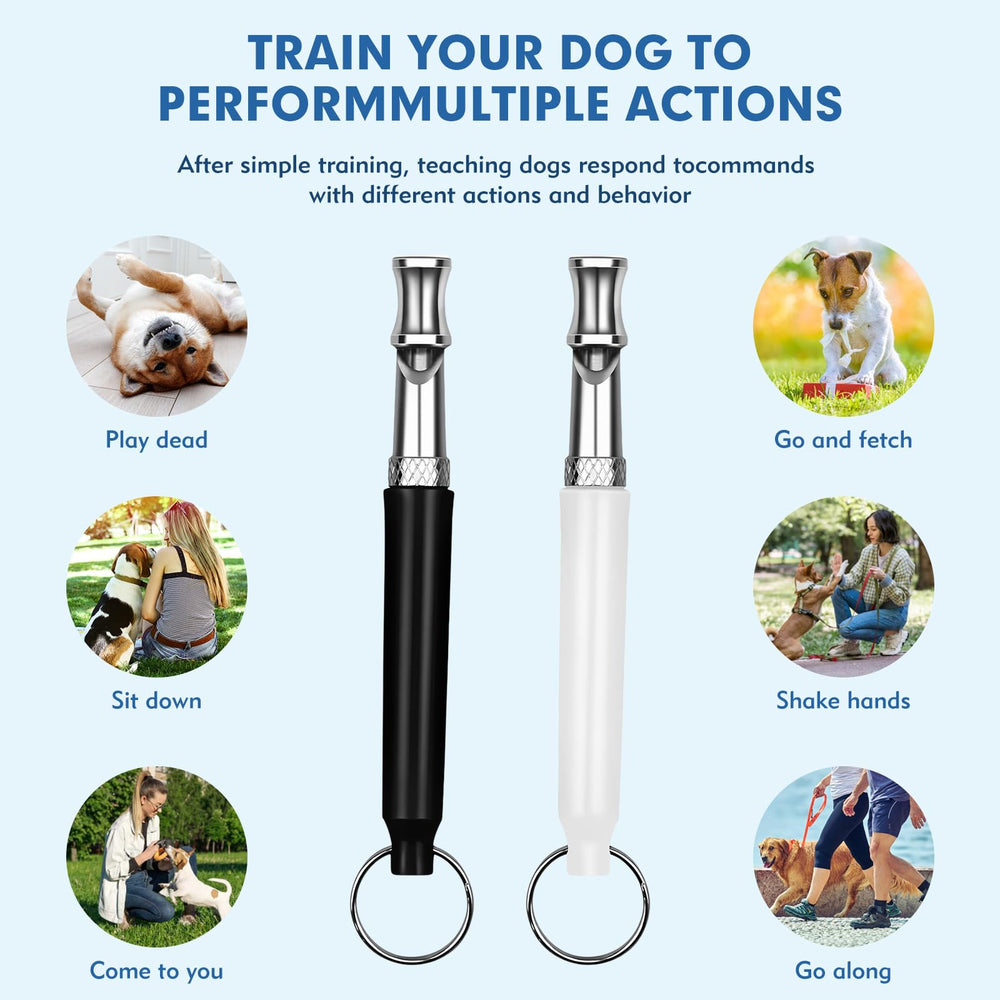 HRXMS dog whistle with 28-inch lanyard for hands-free training.
