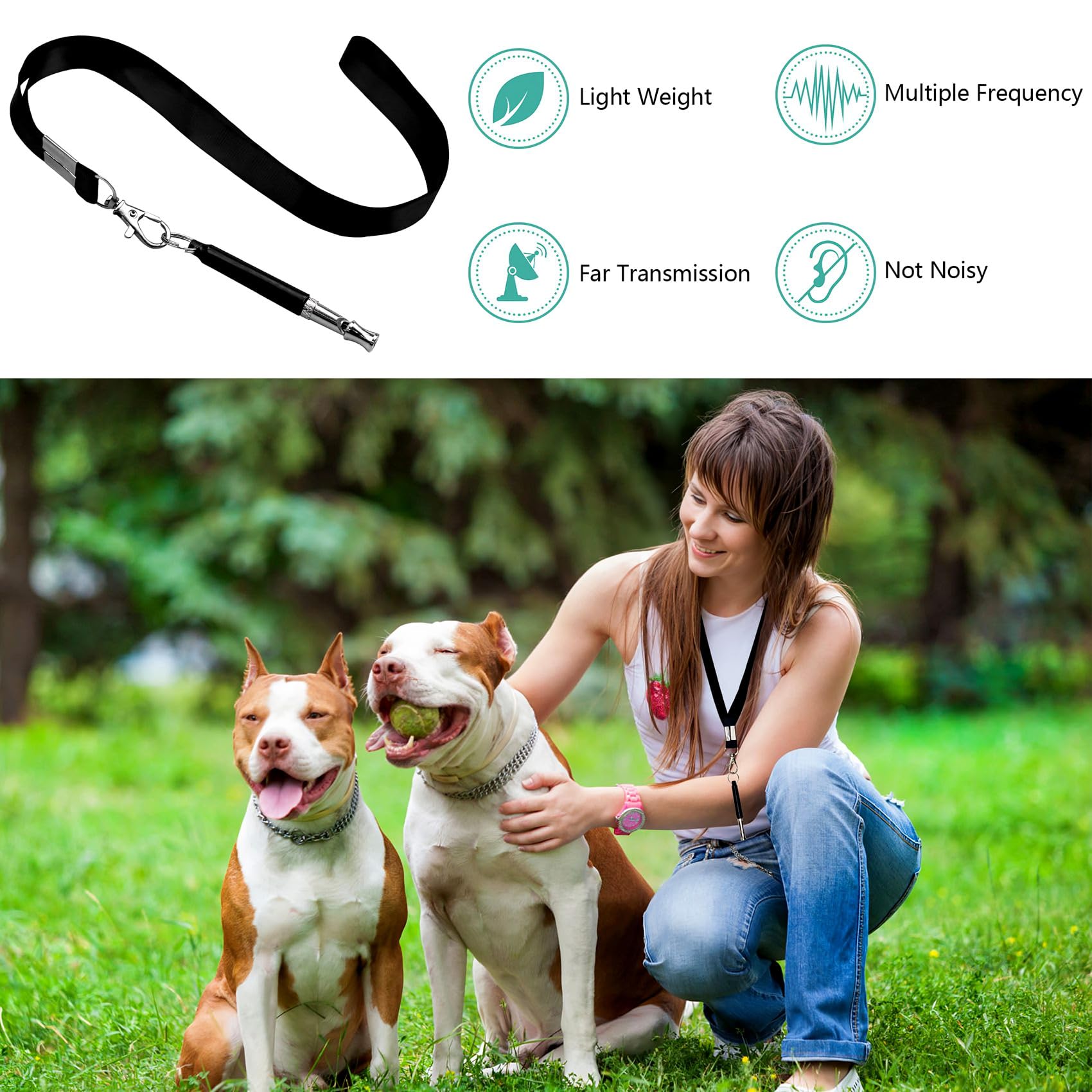 HRYYDS dog whistle range up to 1000 meters enables distant cueing.