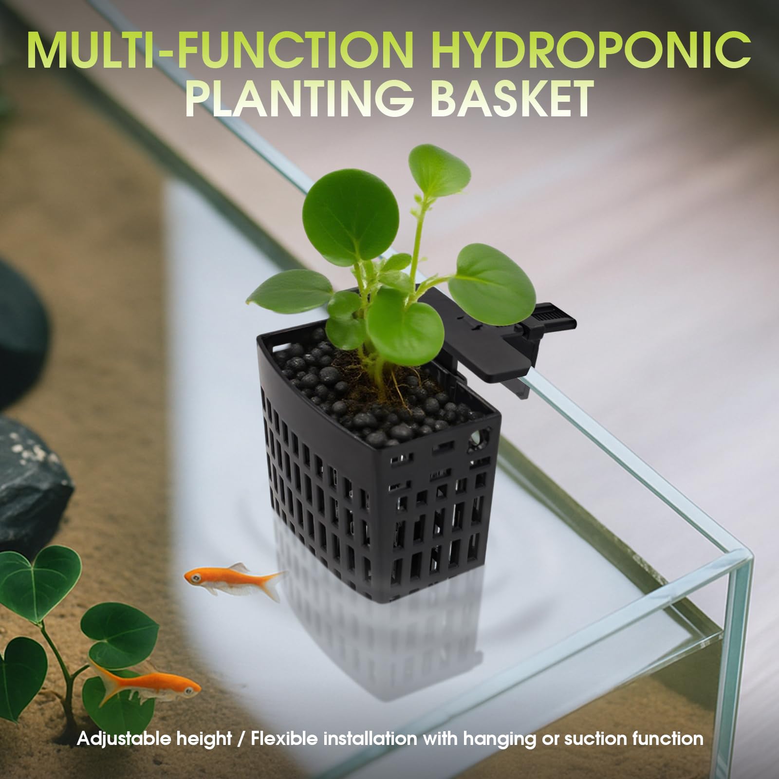 HSDJLXZ included gravel bottom stabilizes seedlings for steady growth.