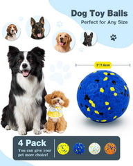 HSIGIO dog balls textured surface promotes teeth cleaning and gum massage