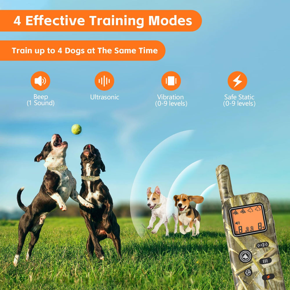 HTCUTO ultrasonic trainer mode demonstrates bark control frequency