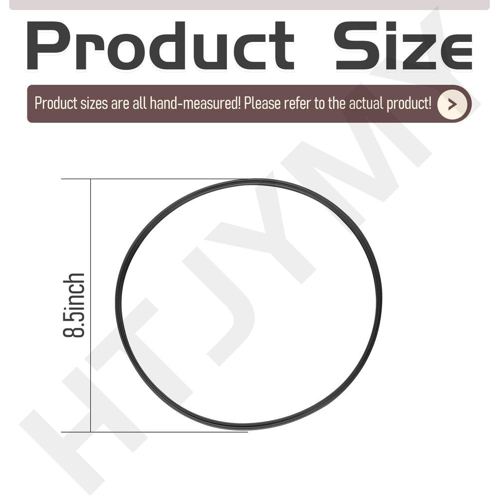 HTJYMY motor gasket black closeup highlighting durable seal for filter maintenance.