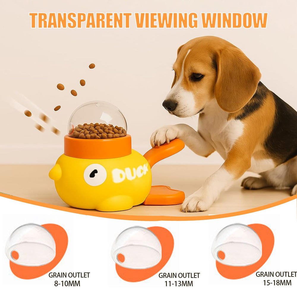 HUAYUANDA Duck-shaped Feeder side view—anti-slip base for stable use.