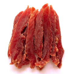 Hubert Premium Duck Jerky packaging highlighting natural ingredients.