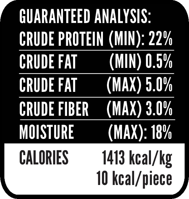 Hubert Premium Dog Treats Sweet Potato Fries 1 lb resealable bag keeps treats fresh.