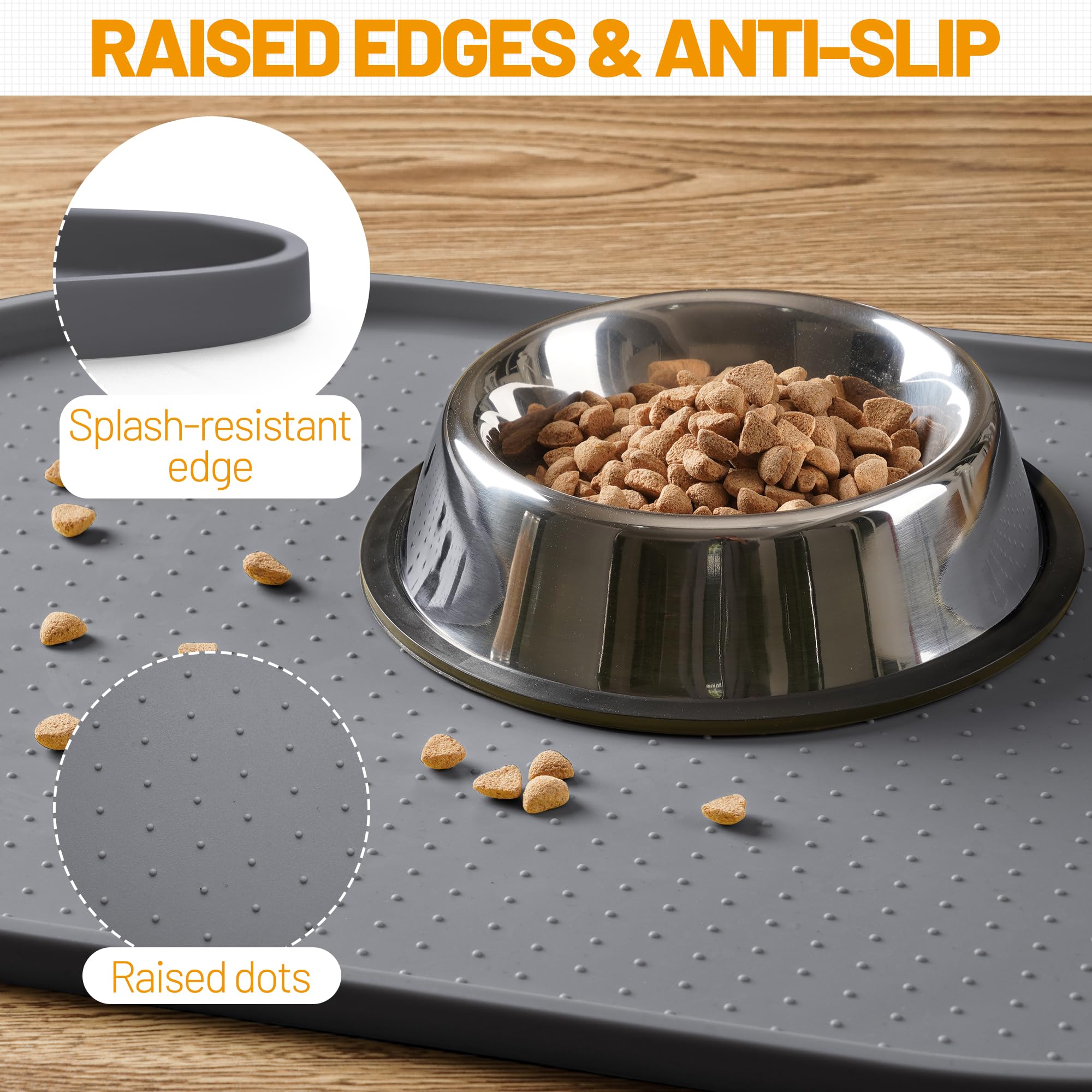 Hubulk cat bowls placemat waterproof durable for under bowls and fountains.