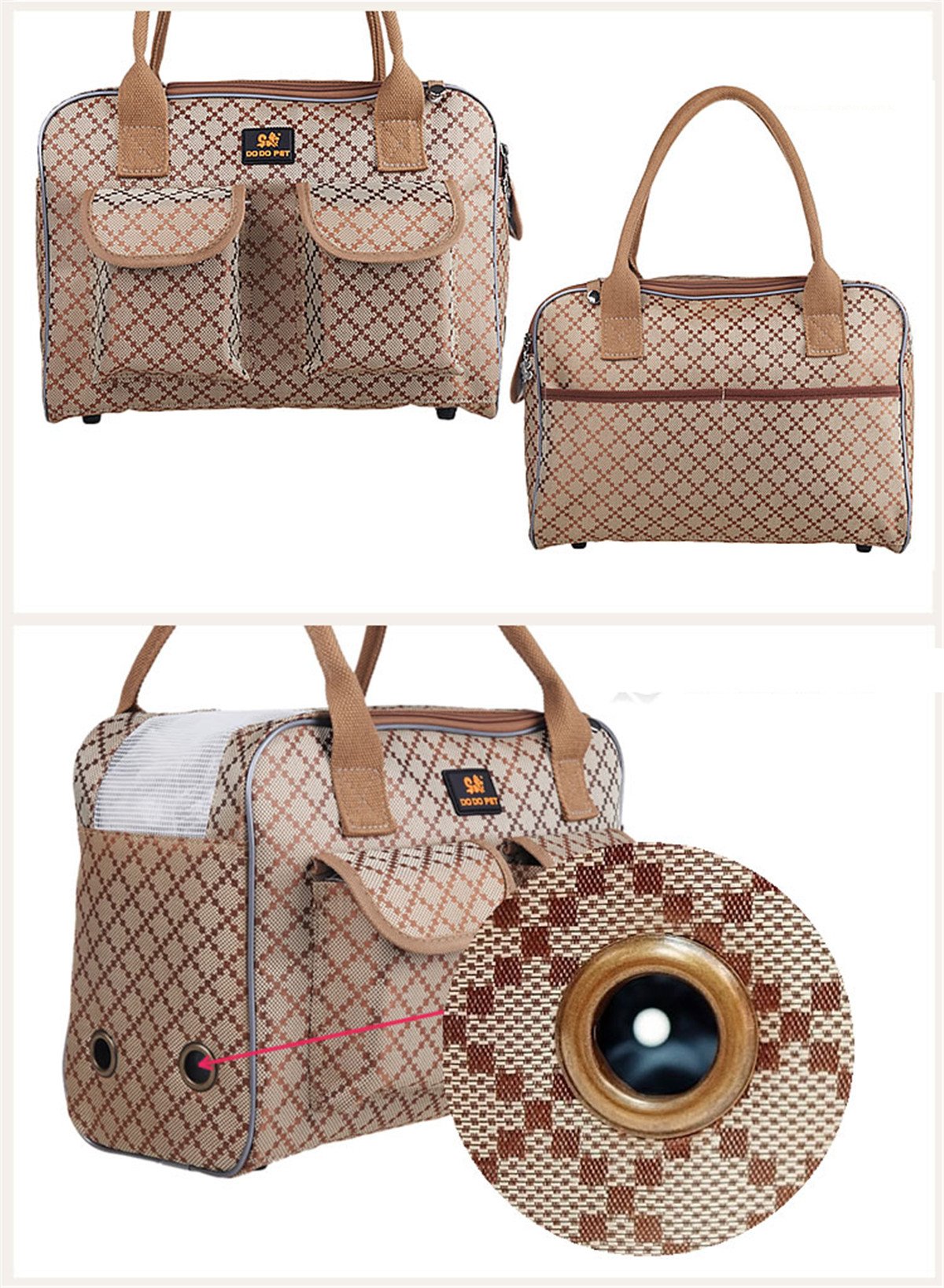 Hubulk dog carrier bag durable Oxford cloth withstands daily use.