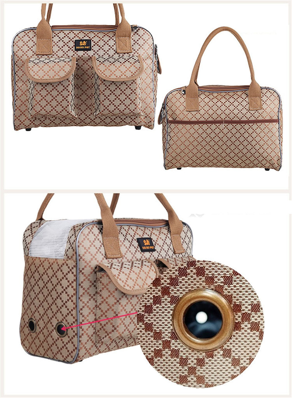 Hubulk dog carrier bag durable Oxford cloth withstands daily use.