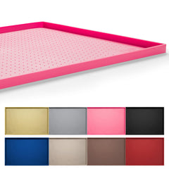 Hubulk dog feeding mat pink 19x12 keeps spills contained and floors clean.