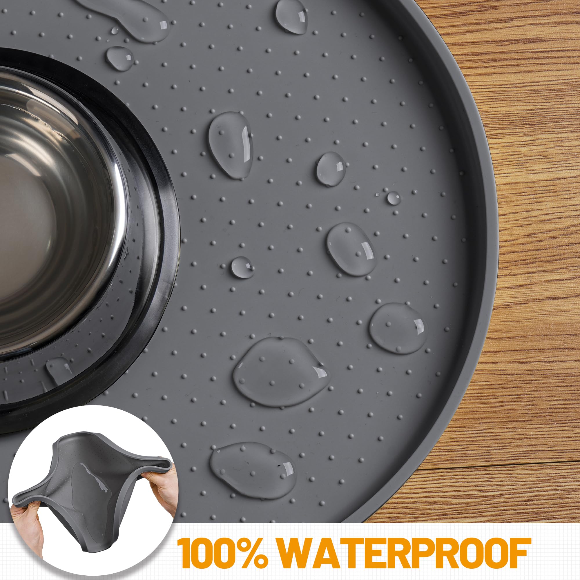 Hubulk easy-clean mat is dishwasher-safe for quick post-meal cleanup.
