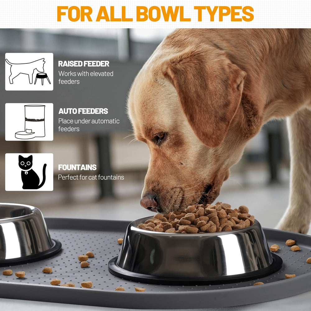 Hubulk microwave-safe pet mat for quick, thorough cleaning