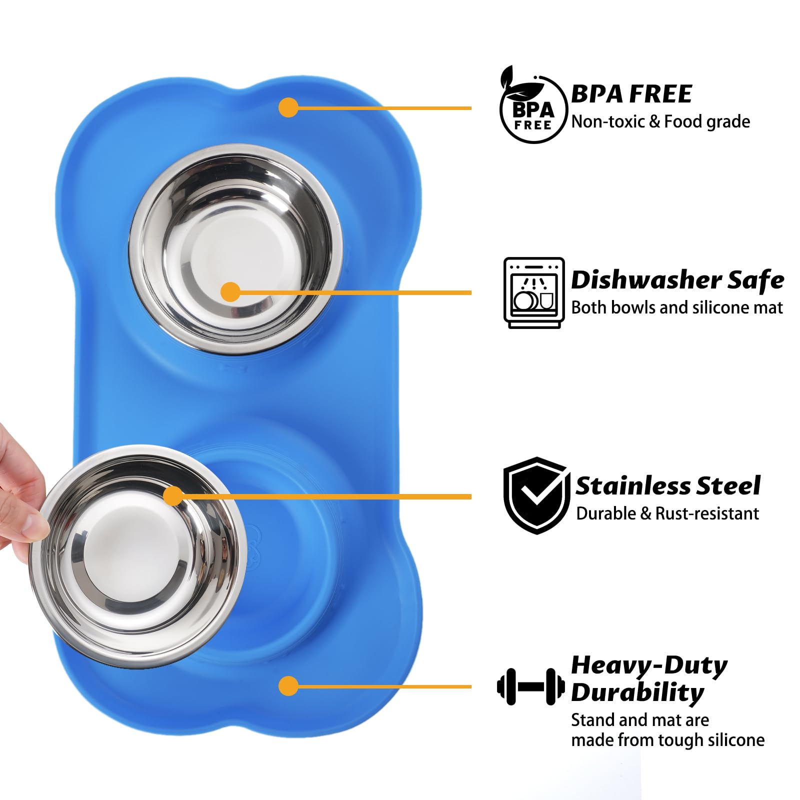 Hubulk no-spill-silicone-mat keeps bowls steady and floors clean