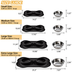 Hubulk Pet Bowls include a scoop for quick, portioned servings.