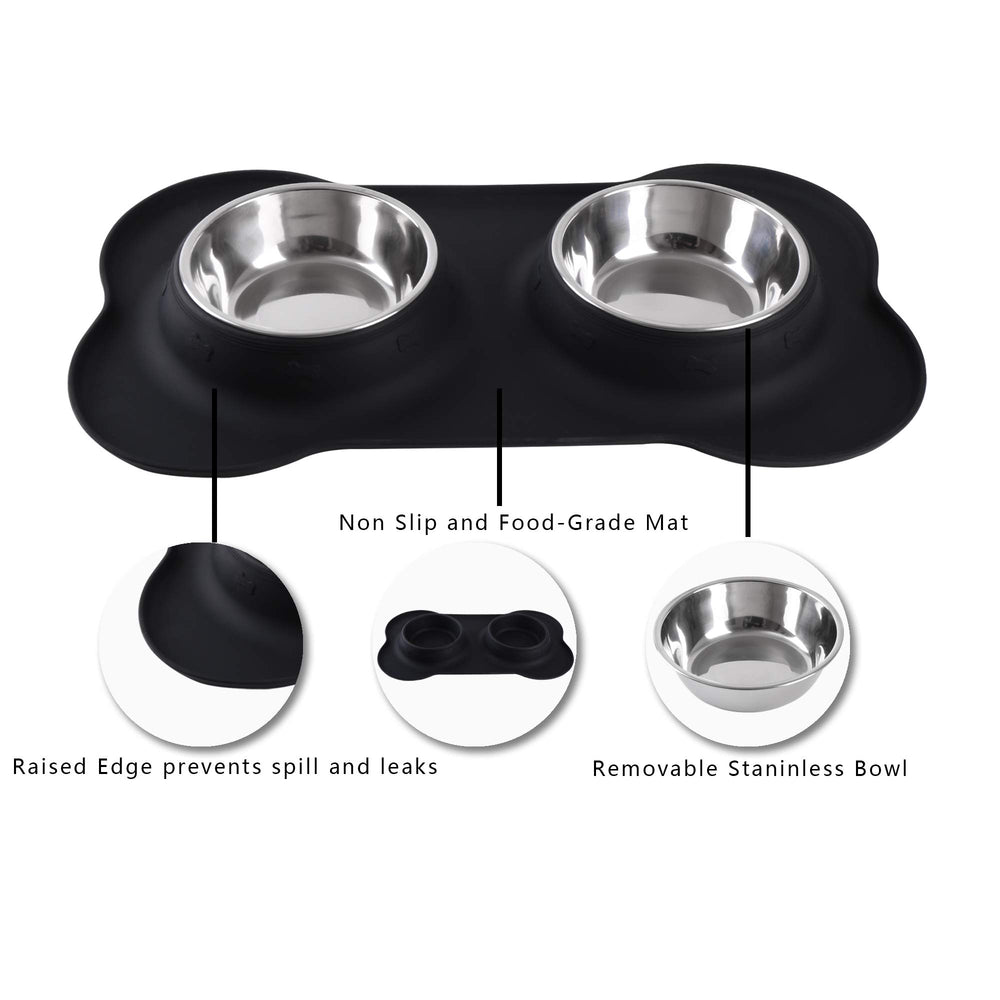 Hubulk non-slip silicone mat keeps bowls in place for calmer mealtime.