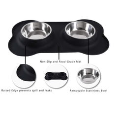 Hubulk non-slip silicone mat keeps bowls in place for calmer mealtime.