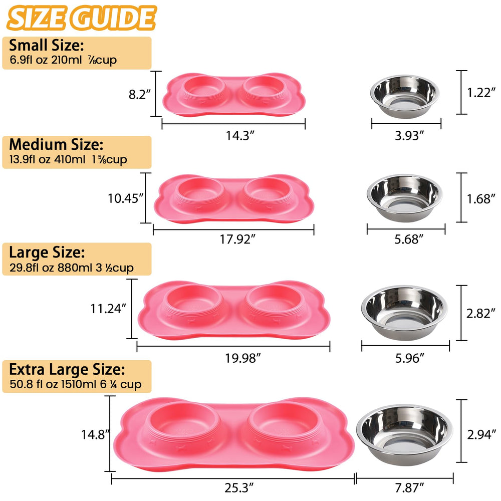 Hubulk Pet Bowls includes a handy pet food scoop for quick portioning